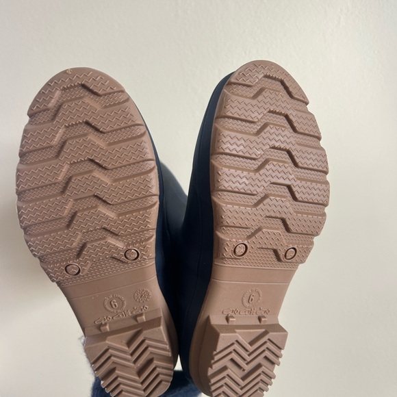 NWT Kamik Black Rain Boots with Buckle Women’s 6 - Picture 2 of 5